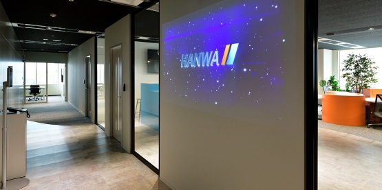 オフィスデザイン事例|これからの“HANWA WAY”を創るフラッグシップモデルとなるオフィス
