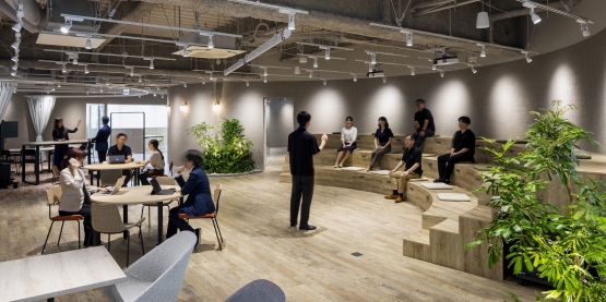 オフィスデザイン事例|『つながる和』を感じICTを学ぶ。“小江戸” 川越のオフィス兼ショールーム